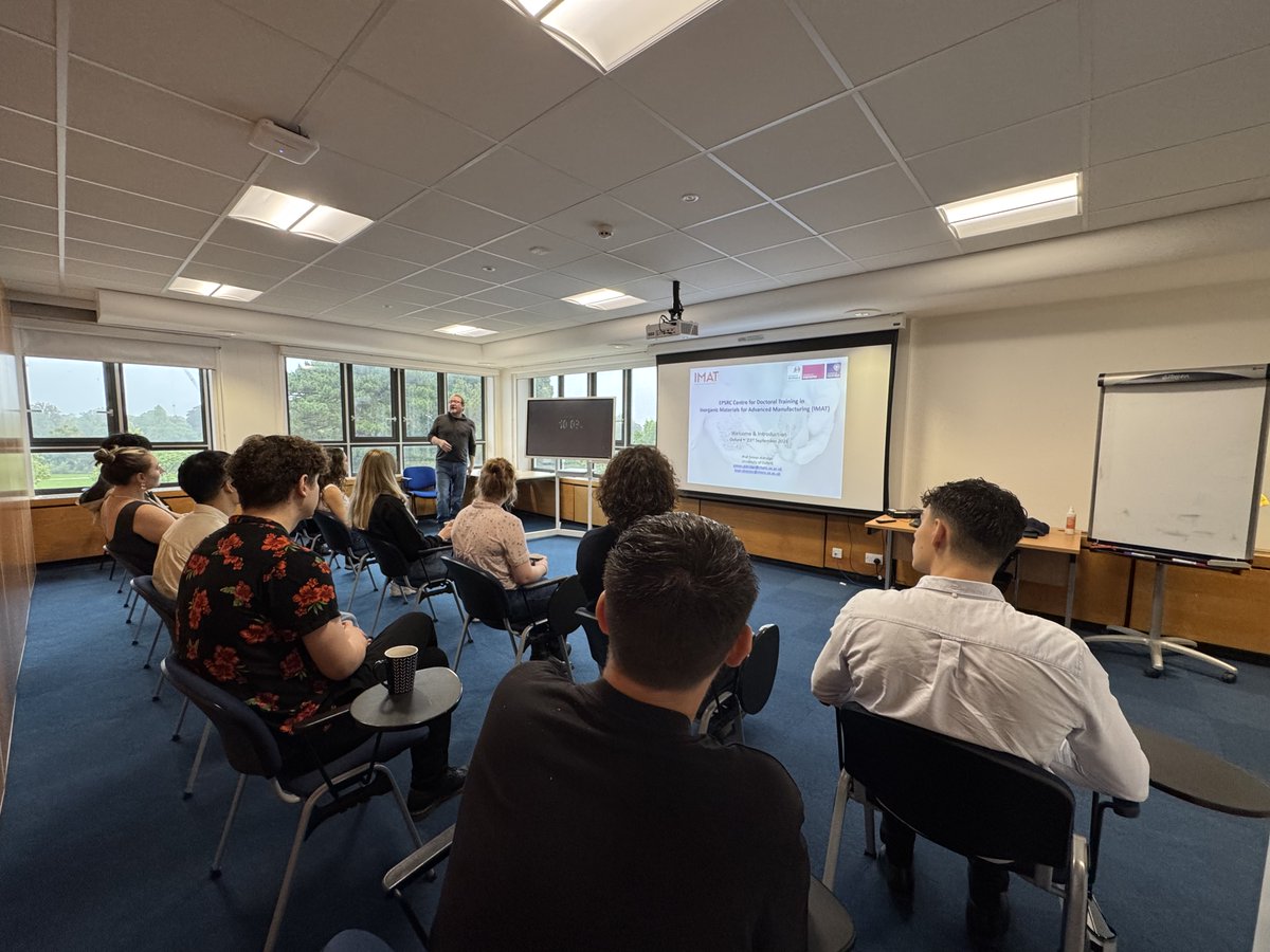 And here we go... The students from our first <a href="/IMatCDT/">IMAT CDT</a> cohort are here. Welcome #2024s – we are thrilled to have you! #CDTs #inorganicmaterials <a href="/EPSRC/">Engineering and Physical Sciences Research Council</a>