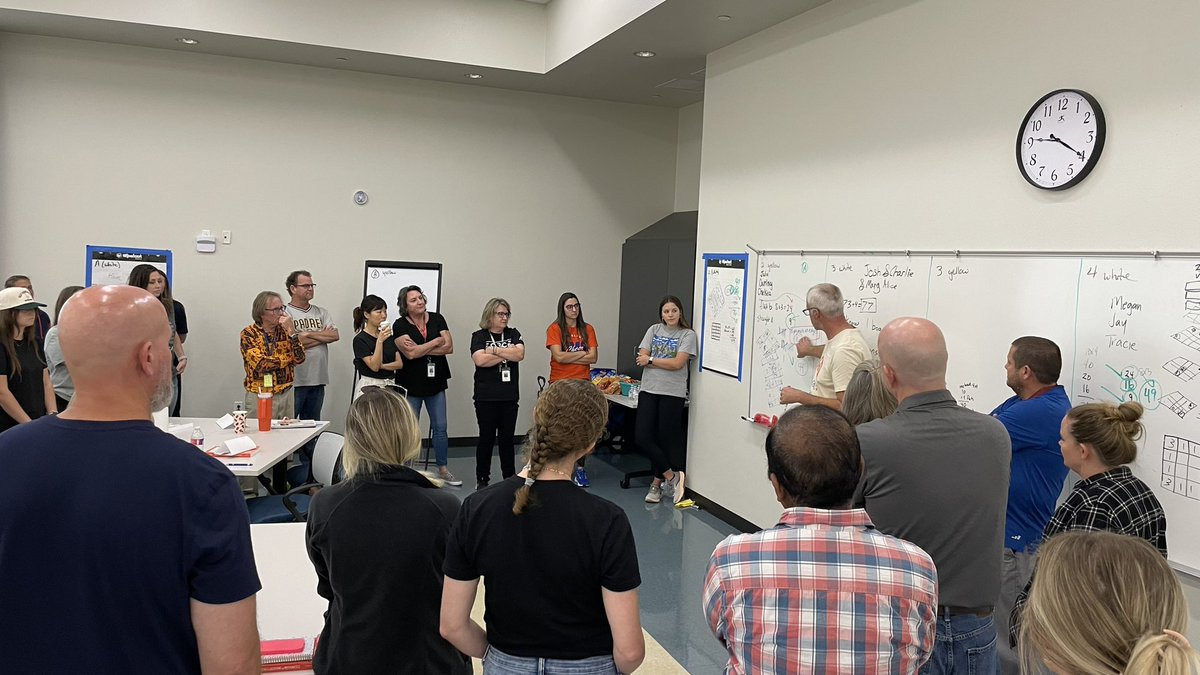 chrisclark7205's tweet image. @TomGlennHS and @DanielsonMiddle math teachers highly engaged in a discussion with @mathgeek76 about productive struggle and instructional moves to facilitate deep levels of learning in their #thinkingclassrooms