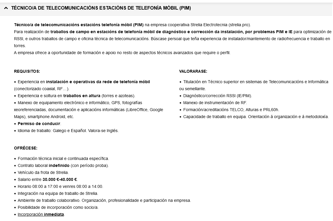 StreliaElectro's tweet photo. ❗️❗️❗️ Buscamos compañeiro/a #hiring #oferta #emprego #telecomunicacions #móbil https://t.co/mRws9UEW4u