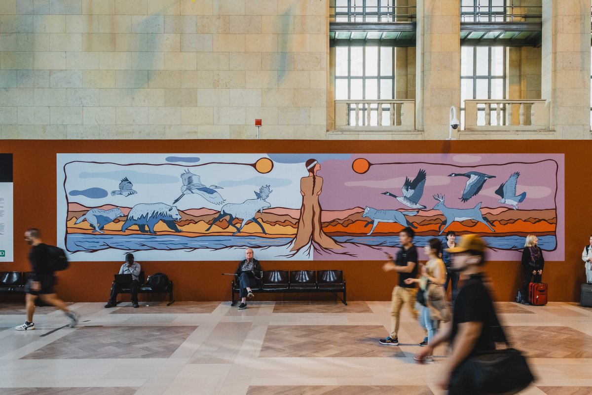 This week, as we lead up to National Day for Truth and Reconciliation, take a moment to admire All Beings Connected. 

Presented by Union &amp; <a href="/downiewenjack/">Downie Wenjack Fund</a>, this art piece by August Swinson is a grand symbol of our personal relationship &amp; dedication to the land. 

<a href="/TD_Canada/">TD (Canada)</a>