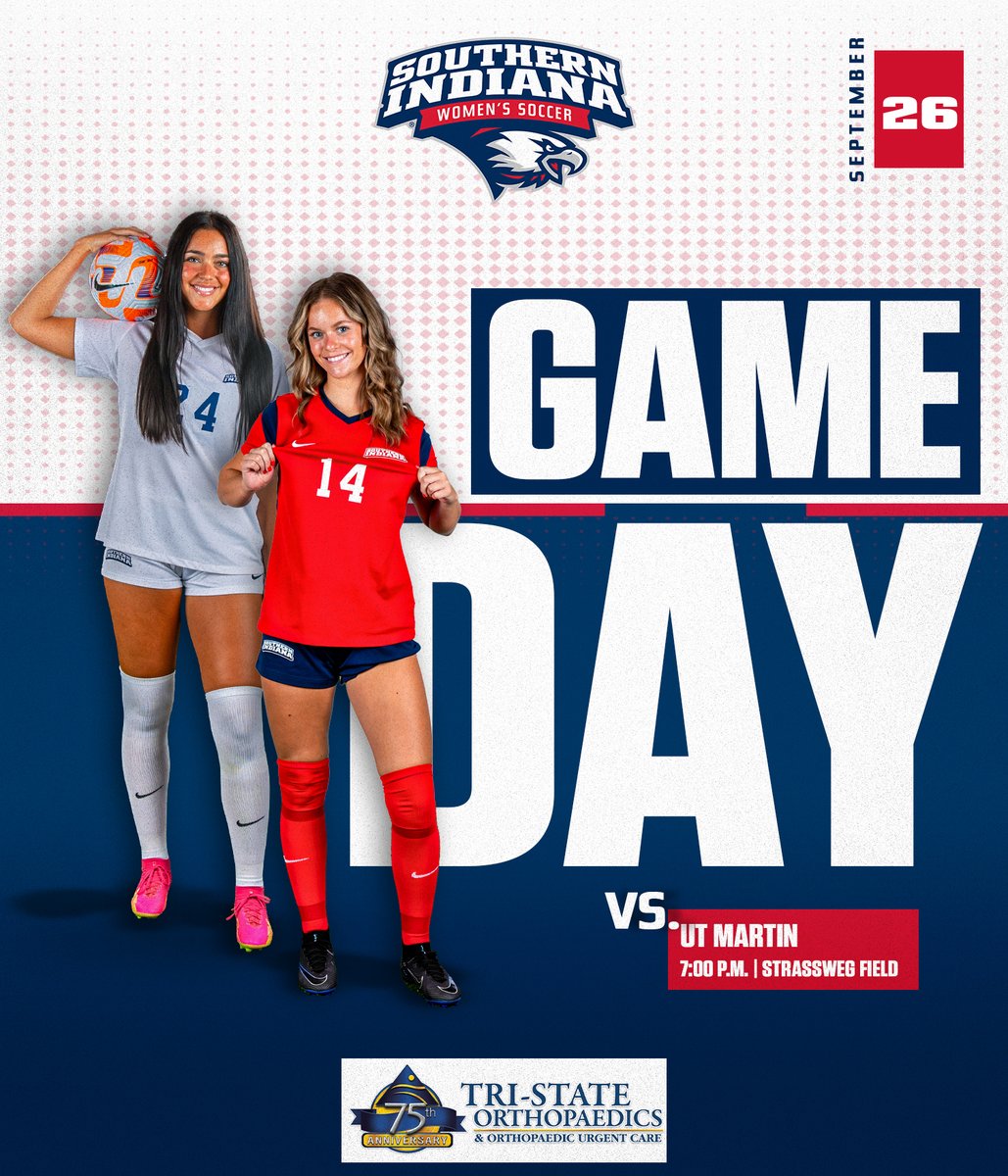 𝔹𝕒𝕥𝕥𝕝𝕖 𝕠𝕗 𝕥𝕙𝕖 𝔹𝕚𝕣𝕕𝕤

<a href="/usiwsoc/">usi women's soccer</a> hosts its first home OVC match this evening against the Skyhawks.

🆚 <a href="/UTMartinSoccer/">UT Martin Women's Soccer</a> 
📍 Evansville, Ind.
🔗 bit.ly/48PkiE4
💻 es.pn/3XzzksI

🦅⚽️ #GoUSIEagles #OVCit