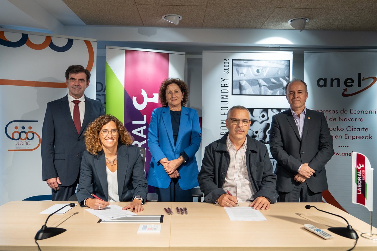 AnelNavarra's tweet photo. 🗞️Tafalla Iron Foundry y  @Laboralkutxa  se suman a la Cátedra Economía Social y Cooperativismo @CESocialyCoop  de la @UNavarra 
@dsociales_na

Información completa 👉https://t.co/xKY2mTZG7d https://t.co/PR0WNapVqO