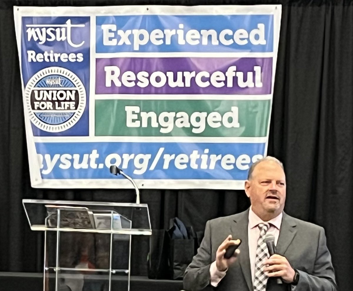 clearypm's tweet photo. Thank you @NYSUT2VP for sharing valuable information and insights with #UnionStrong #UnionforLife retirees from @nysut RC-7 in Syracuse! https://t.co/V7Py5WDnQp