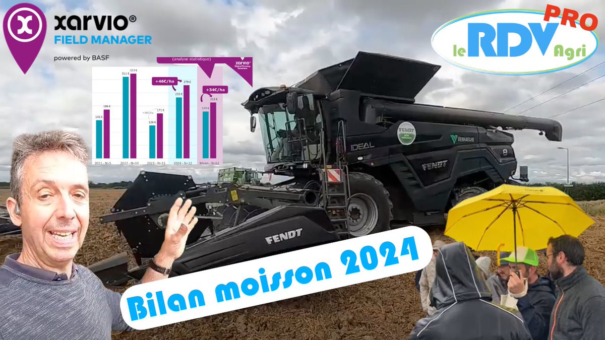 🚨 Rdv jeudi 26 septembre à 13h avec <a href="/xarvioFR/">xarvio® France</a> pour faire un bilan sur la moisson 2024 en présence d’experts 

🎬 Sur ma chaîne en direct et disponible en rediffusion 

#agriculture #moisson #xarvio #rdvagripro