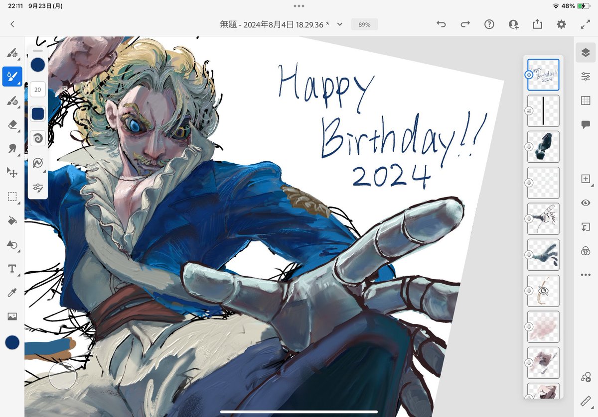 SIRATAM03235614's tweet image. ホセお誕生日おめでとう!!🎉
あなたのすべてが大好きだし、ホセ警官のかっこよさが異常でした
幸せになってくれ
（最近忙しさとスランプで描いても没ばかりだから今は描き途中のホセ警官とアイビスの奥に眠ってた没海賊チャンネルの供養で失礼）
ちゃんとした絵もあげたい!
#ホセ・バーデン誕生日2024