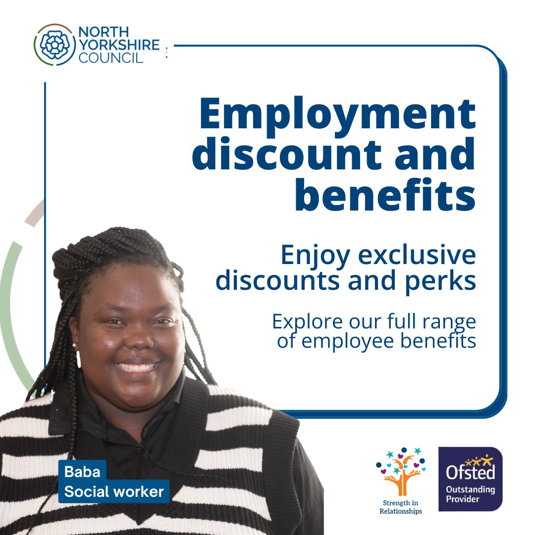 Are you looking for a rewarding career that makes a lasting impact on children and young people?

Join North Yorkshire Council and enjoy discounts at Tesco, Morrisons, and other leading supermarkets.

Visit rebrand.ly/7v782s3 to explore our range of benefits.

#CYPSCareers