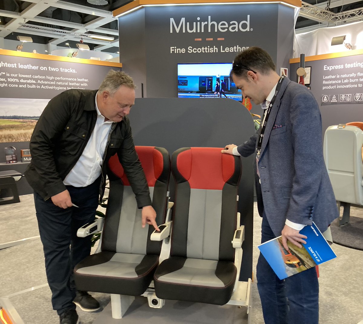 Only one more sleep until <a href="/InnoTrans/">InnoTrans</a> 2024!
Meet our team at our booth, Hall 2/2, 560, in the <a href="/railindustry/">RIA</a> UK Pavilion to explore how Muirhead’s premium, high-performance leather can elevate your rail interiors.
#rail #interiors #materials #leather