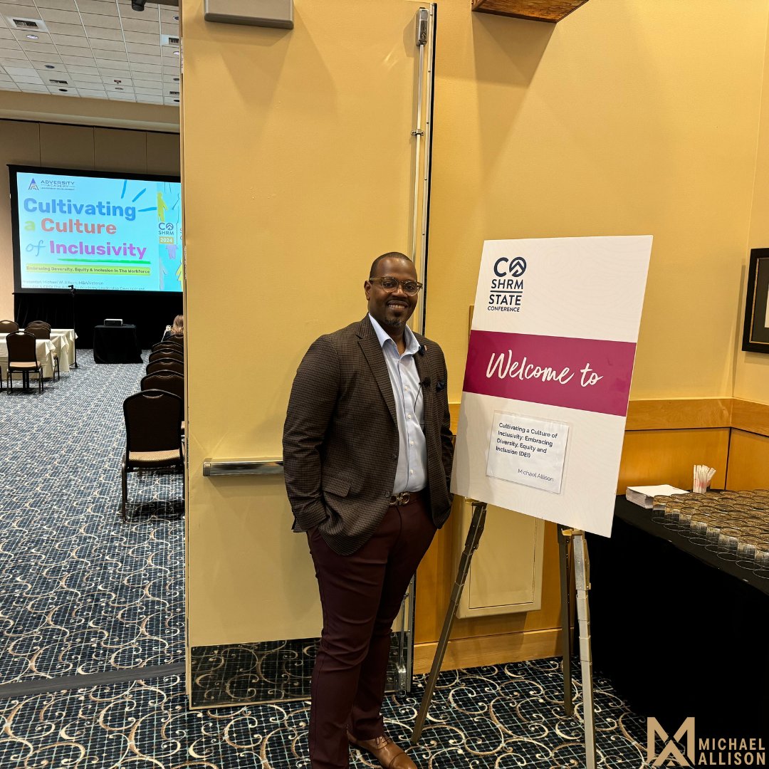 iammikewallison's tweet image. What an amazing time speaking at the 2024 Colorado SHRM State Conference in Keystone, CO! 🙌 It was an honor to present on two topics that are incredibly important to me: Breaking the Stigma and Cultivating a Culture of Inclusivity in the Workplace. #COSHRM2024 #MichaelAllison