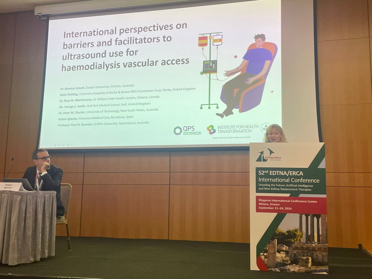 Monstarr6's tweet photo. Enjoyed presenting part of the results of our global survey on POCUS use in haemodialysis at @EDTNAERCA - European Dialysis and Transplant Nurses Association/European Renal Care Association conference in Athens, Greece. #POCUS #cannulation #dialysis https://t.co/T4FkZGOC47