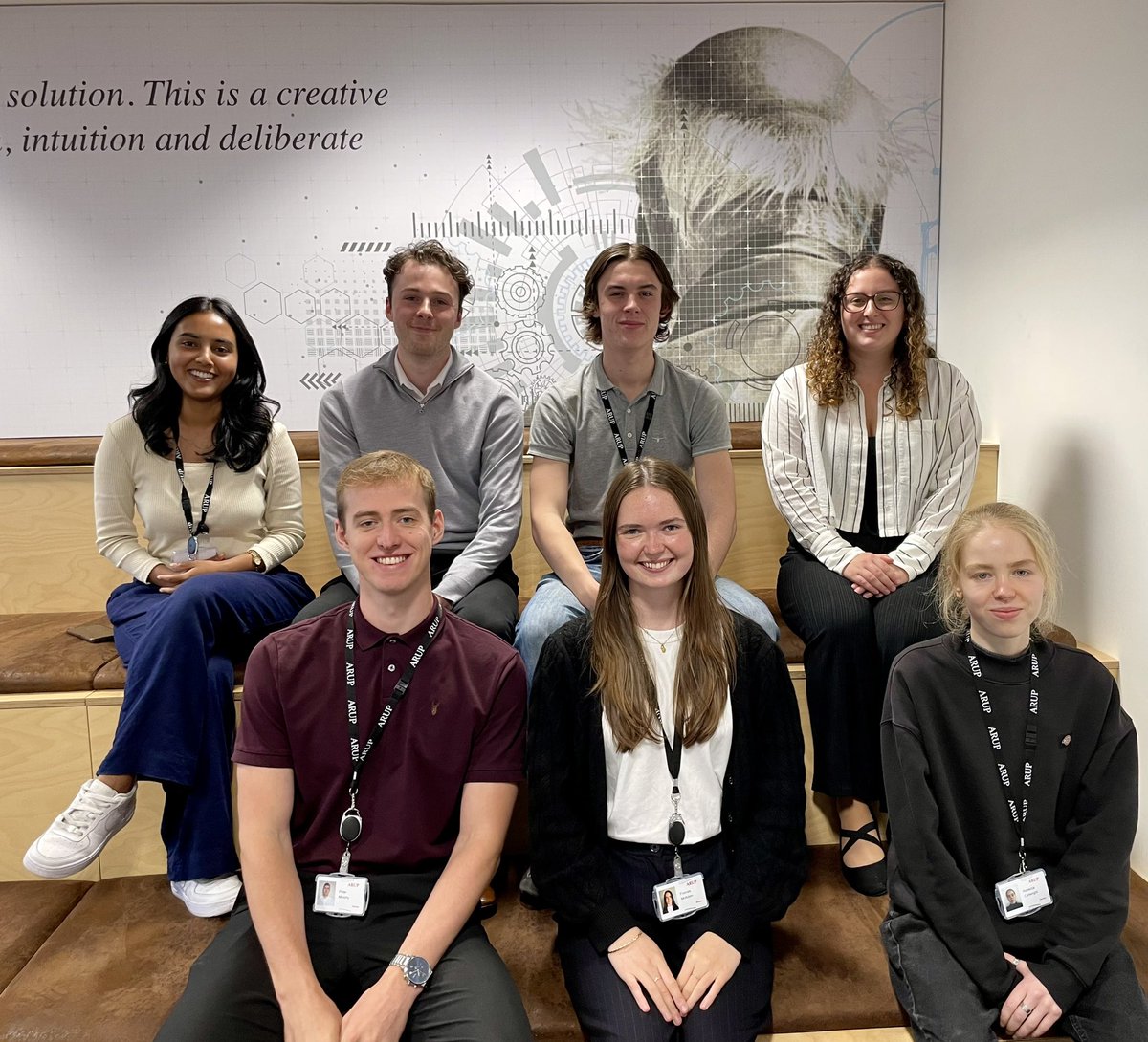 _AndyPennington's tweet photo. A warm welcome to our early careers new starters joining this month - our largest ever new intake of apprentice and graduates in the @ArupUK Liverpool office.
#wearearup #careers #graduates https://t.co/716oOwcOLr