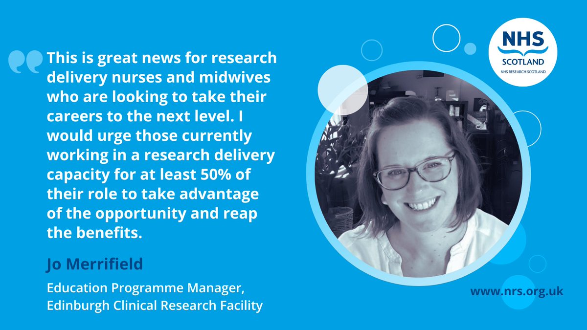 NHS Research Scotland (@nhsresearchscot) on Twitter photo The <a href="/NIHRresearch/">National Institute for Health and Care Research</a> Principal Investigator Pipeline Programme will offer Scotland-based research nurses and midwives the opportunity to develop as Principal Investigators on NIHR portfolio studies. @WTCRF_Education
Find out how to apply on our website 👉 nhsresearchscotland.org.uk/news/principal… The <a href="/NIHRresearch/">National Institute for Health and Care Research</a> Principal Investigator Pipeline Programme will offer Scotland-based research nurses and midwives the opportunity to develop as Principal Investigators on NIHR portfolio studies. @WTCRF_Education
Find out how to apply on our website 👉 nhsresearchscotland.org.uk/news/principal…