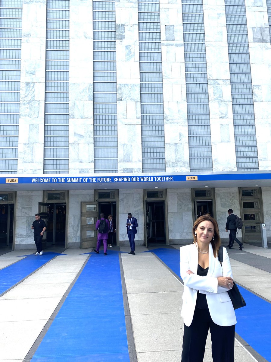 pkoundouri's tweet photo. At the UN Headquarters in NY - in the framework of the #summitofthefuture &amp; the #UNGA - a full day of discussions centered on actionable steps to advance the #SDGs during the event titled "Shaping the Future through Action &amp; Partnerships: Building a Resilient &amp; Equitable World". https://t.co/sJyuOuNXy2