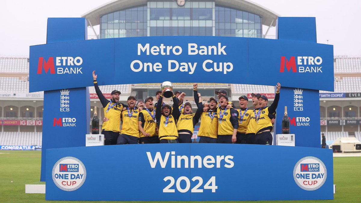 PCA (@pca) on Twitter photo A second 50-over title in four years! 🏆
Congratulations to <a href="/GlamCricket/">Glamorgan Cricket 🏆</a> on winning the 2024 <a href="/Metro_Bank/">Metro Bank</a> <a href="/onedaycup/">Metro Bank One Day Cup</a> 🎉
#ODCFinal A second 50-over title in four years! 🏆
Congratulations to <a href="/GlamCricket/">Glamorgan Cricket 🏆</a> on winning the 2024 <a href="/Metro_Bank/">Metro Bank</a> <a href="/onedaycup/">Metro Bank One Day Cup</a> 🎉
#ODCFinal