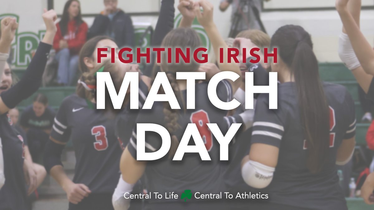 ☘️🏐 <a href="/CCIrishVball/">Central Catholic Volleyball</a> MATCH DAY ... BEAT THOSE BOBCATS ☘️🏐

🆚: Bowling Green
📍: BG High School (530 W Poe Rd, Bowling Green, 43402)
⏰: FR at 5/JV at 5/VAR at 6:30 p.m.
🎟️: bit.ly/4dfArDM ($7)

GO IRISH!!!

#CentralToLife l #CentralToAthletics l #CentralToSuccess