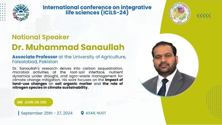SchoolAsab's tweet photo. Our national speaker from the Plant Sciences stream, Dr. Muhammad Sanaullah from University of Agriculture, Faisalabad, at ICiLS'24.
#NUST #ASAB #ICiLS2024 #Agriculture #AcademicTwitter #Biotechnology https://t.co/Jh5YvTDuEe