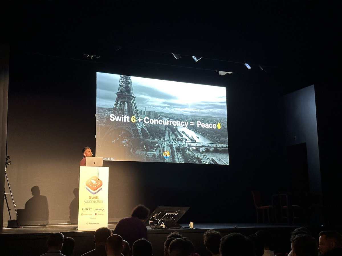 Manuel Chakravarty🦋@tacticalgrace.justtesting.org (@tacticalgrace) on Twitter photo After the break, we continue at <a href="/swiftconn/">Swift Connection 🇫🇷</a> with a talk about Swift 6 concurrency by <a href="/Muralidharan_K/">Muralidharan Kathiresan</a> entitled “Swift 6 + Concurrency = Peace” After the break, we continue at <a href="/swiftconn/">Swift Connection 🇫🇷</a> with a talk about Swift 6 concurrency by <a href="/Muralidharan_K/">Muralidharan Kathiresan</a> entitled “Swift 6 + Concurrency = Peace”
