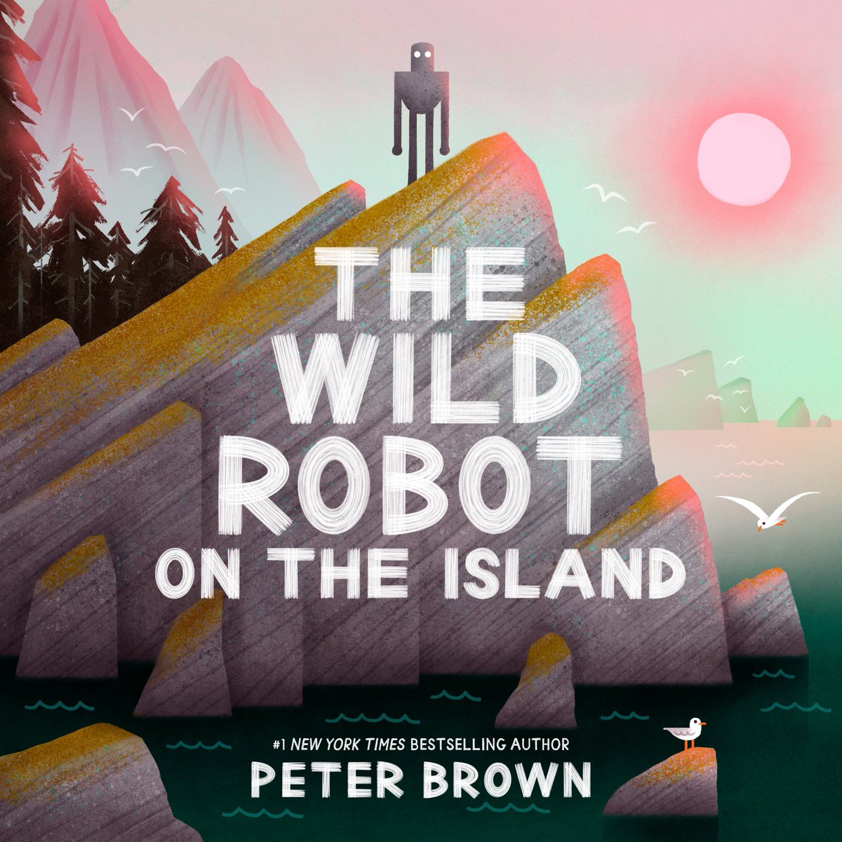 With so much excitement for #thewildrobot movie by <a href="/Dreamworks/">DreamWorks Animation</a> it seems like a good time to announce my next picture book THE WILD ROBOT ON THE ISLAND which depicts Roz's island life in big colorful illustrations. It pubs in June but u can pre-order here: rb.gy/p5wycq
