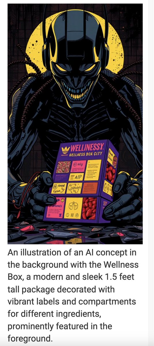 rebkos's tweet image. Personally, I love my monthly wellness box with a side of demons (from my morning prompt eval on our Watchmen-esque dark comic book style) 🤣😈
#FluxAI #flux #promptengineering