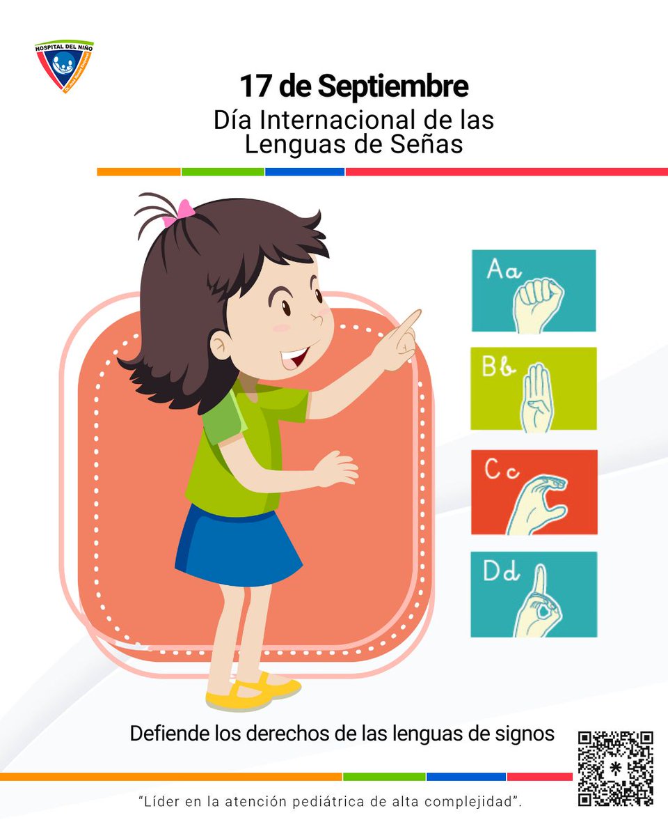 El 23 de septiembre se celebra el Día Internacional de las Lenguas de Señas, proclamado por la ONU en noviembre de 2017.

El lema de 2024 es: "Defiende los derechos de las lenguas de signos".