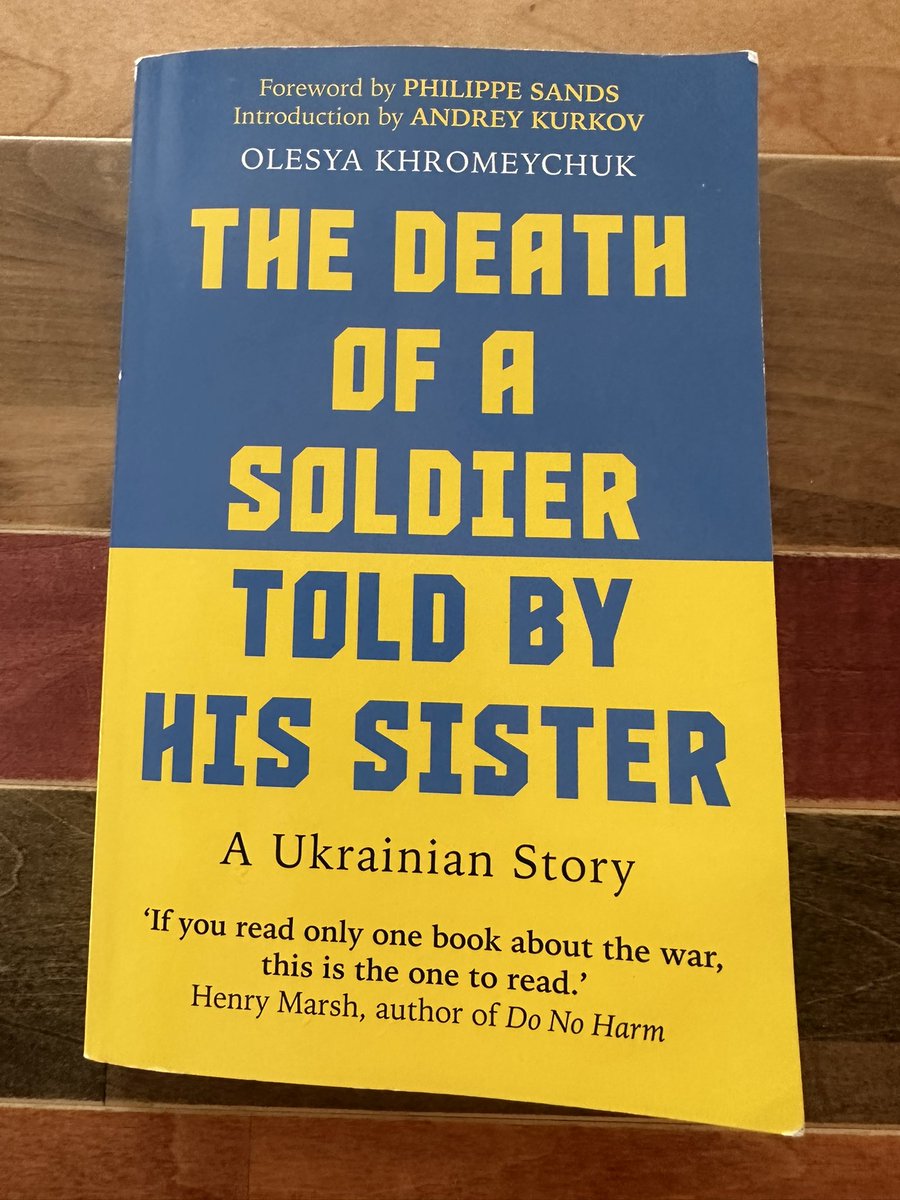 ewong's tweet photo. I just finished this moving and extraordinary book by @OKhromeychuk about her brother Volodya, a soldier killed in eastern Ukraine. It’s about the war, immigration, the “West” and much more. I met Olesya at the Edinburgh Book Festival #edbookfest24, and then I went to Ukraine. https://t.co/csOYR2TjgM