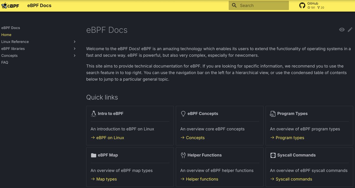 eBPF docs have a nice new URL docs.ebpf.io 🐝

docs.ebpf.io