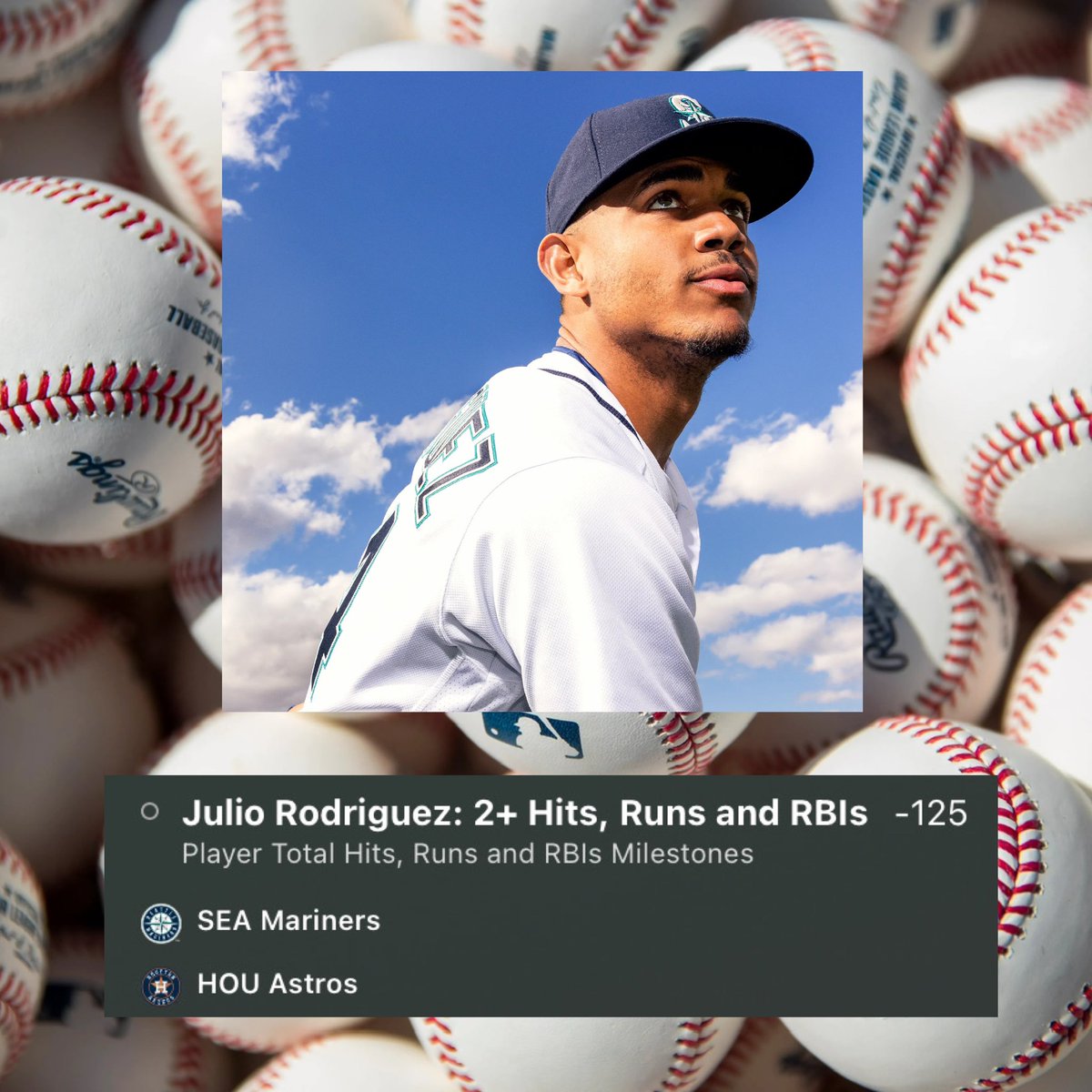 JeetsEduBets's tweet image. MLB⚾ PLAYER PROP FREEBIE 💙

Smash those buttons if tailing!🍀

#JRod #JulioRodriguez #Mariners #HRR