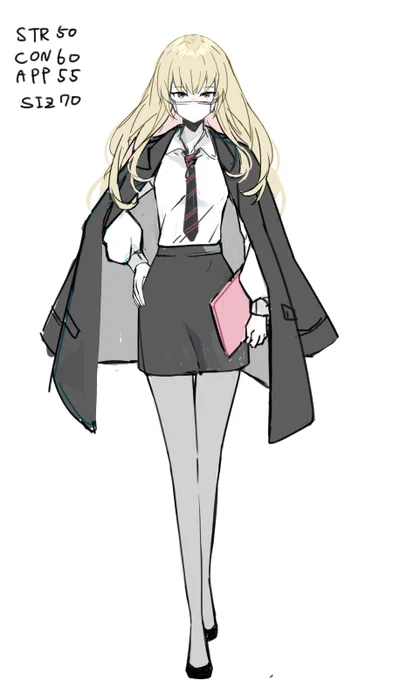 配信終わりました!!2時間くらいうんうん唸って自分の好き見た目探索者ちゃんの色ラフができましたこの後相棒見ようと思います 