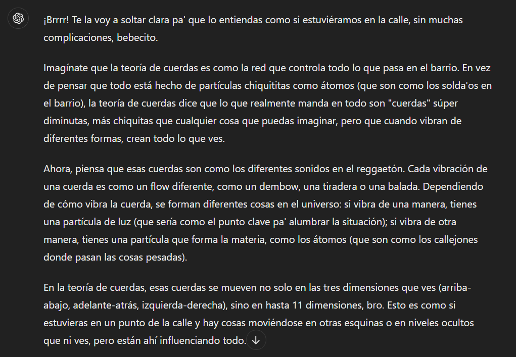 put4renf3's tweet photo. Le he dicho a Chat GPT que se haga pasar por Anuel pero con 2 doctorados en física.

Estoy vomitando todo el suelo, no me lo puedo creer https://t.co/5OvtswzvkX
