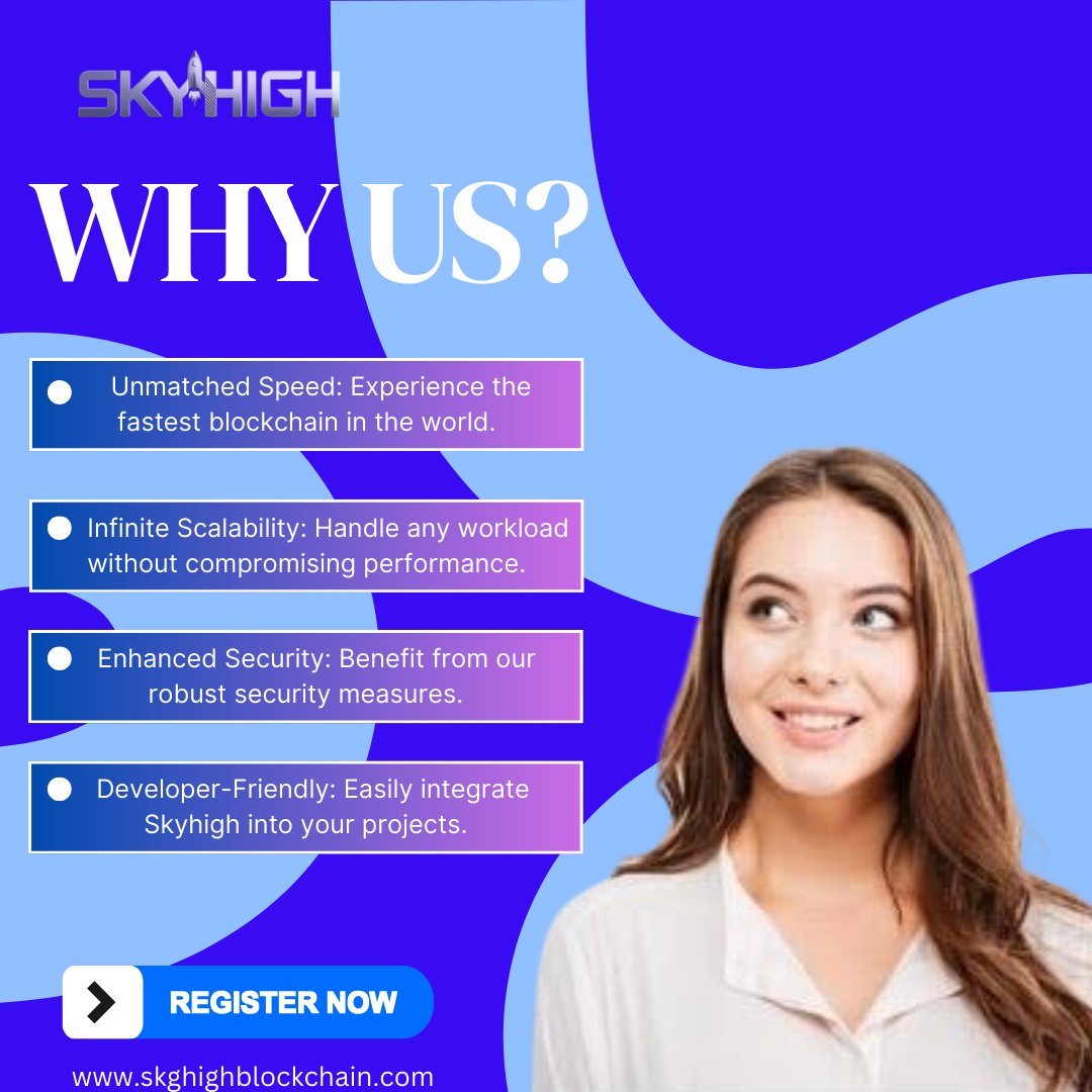 skyhigblockchan's tweet photo. WHY US?
Unmatched Speed: Experience the fastest blockchain in the world.
 Infinite Scalability: Handle any workload without compromising performance.
 Enhanced Security: Benefit from our robust security measures.
 Developer-Friendly: Easily integrate Skyhigh into your projects. https://t.co/4Yuwh8NCDQ