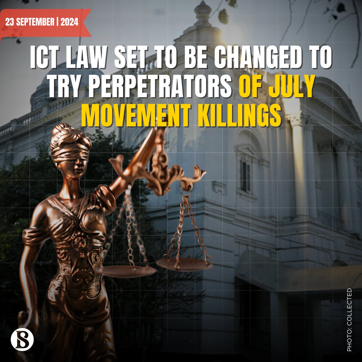 tbsnewsbd's tweet photo. The amended act should be acceptable to all. Many injustices have taken place in the past. Judges will be appointed at the tribunal soon, Adviser Asif Nazrul says

[Link in Comments]

#Bangladesh #asifnazrul #internationalcrimestribunal #injustice #julyprotest #TBSNews https://t.co/R01qXMuLKV
