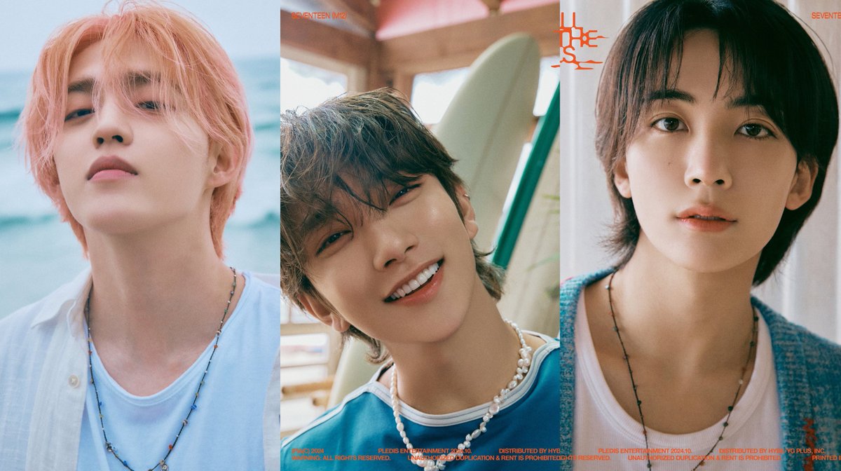PopBase's tweet photo. SEVENTEEN looks mirthful in beach concept photos to their upcoming album ‘SPILL THE FEELS.’ https://t.co/TAzWCuPvUU