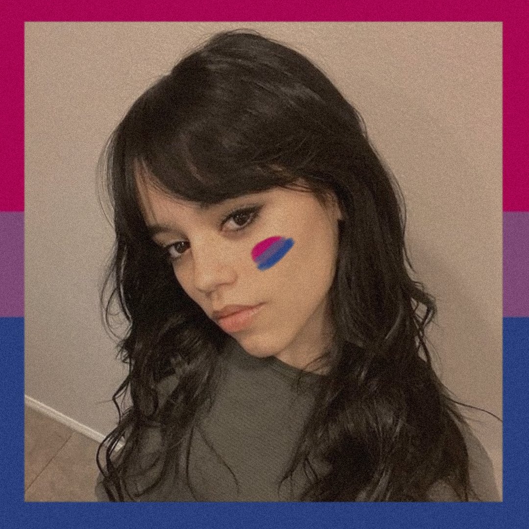 gapwenclair's tweet photo. feliz dia da visibilidade bissexual pra vcs que, assim como a wednesday de siom, amam amar pessoas 💗💜💙 https://t.co/oyCDDwgpSf