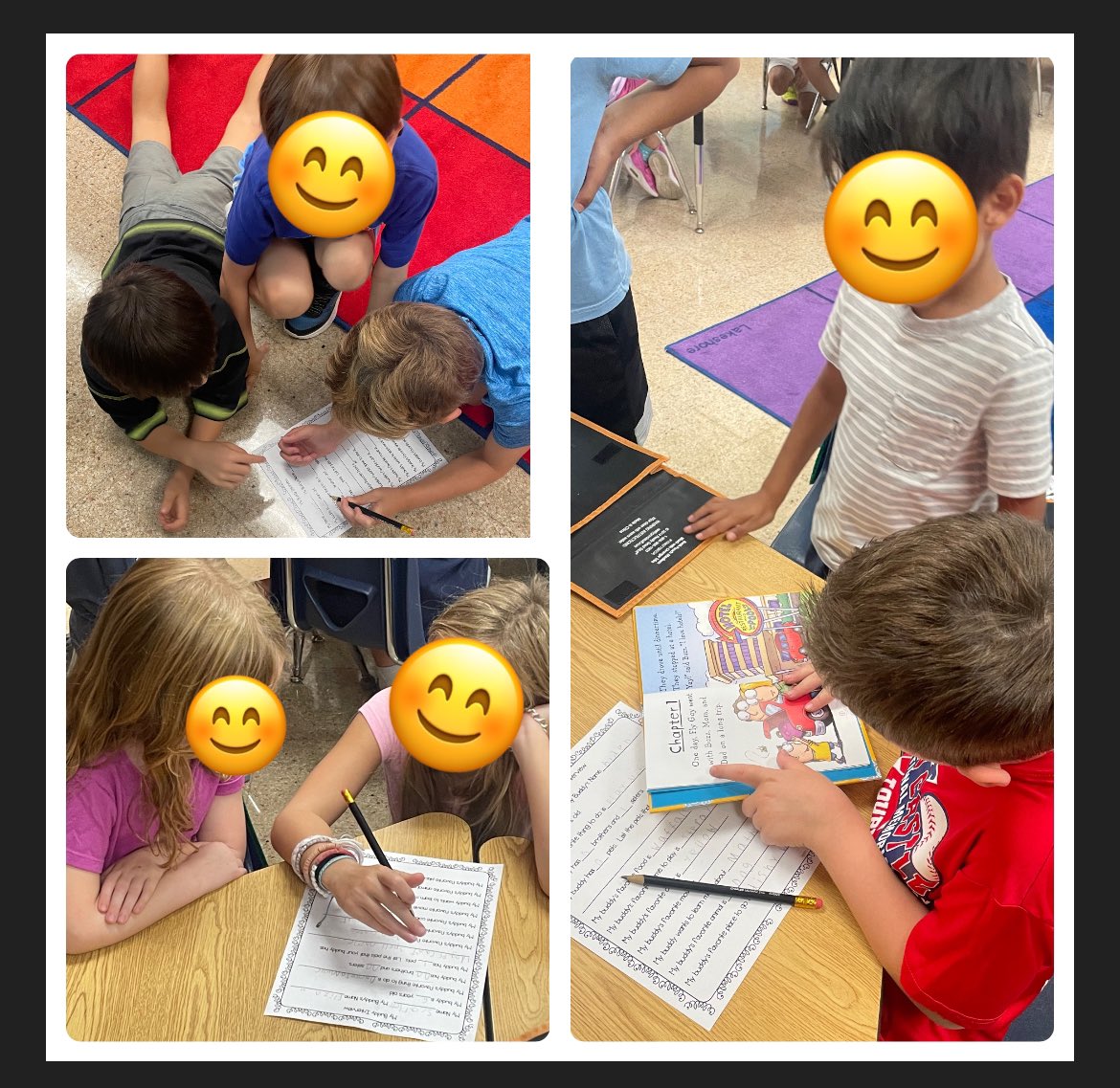 1st graders had so much fun meeting our 3rd grade buddies on Friday for getting-to-know-you interviews &amp; buddy reading! <a href="/LisaRudovic/">Lisa Rudovic</a> #WeAreChappaqua #WOschool