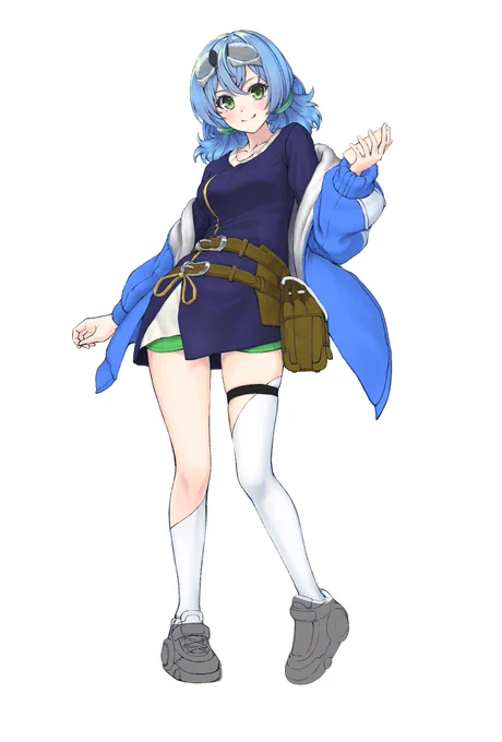 続きで顔の塗りをしていました_φ(・_・頭周りはまだ浅いけどいい感じになってきた気がするこうなると服の影を塗り直したい 
