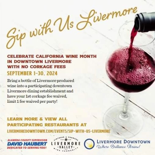 1 more week #SipWithUsLivermore!
Participating restaurants: bit.ly/SipWithUsLiver…