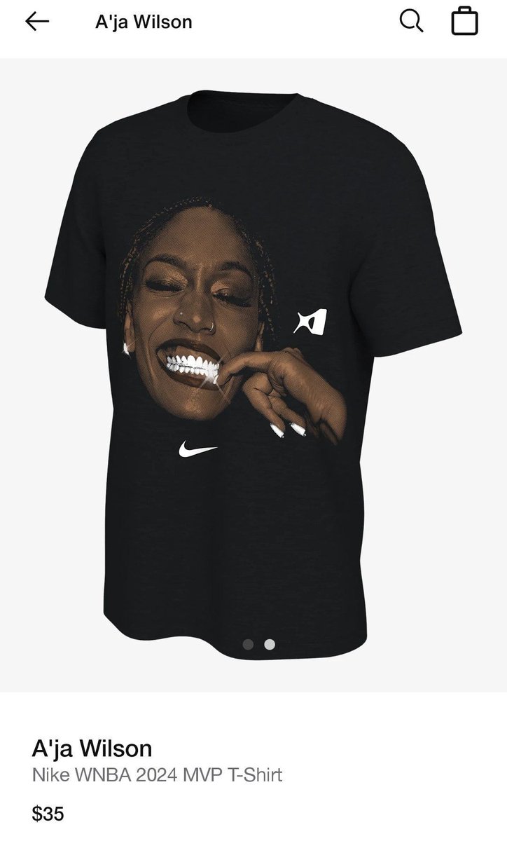 Nike has raised the price of their A'ja Wilson Tee 😬📈 Las Vegas