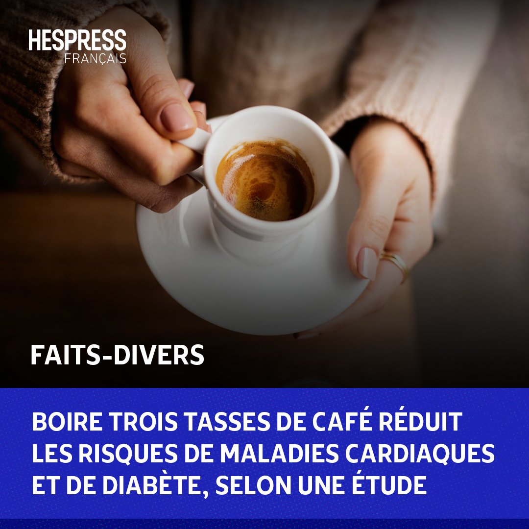 HespressFr's tweet image. Selon une étude menée par une équipe de recherche chinoise dirigée par le Dr Chaofu Ke de l&apos;université de #Soochow, le fait de boire beaucoup de #café pourrait réduire les risques de développer des maladies telles que le diabète ou des maladies cardiaques. Les chercheurs ont…
