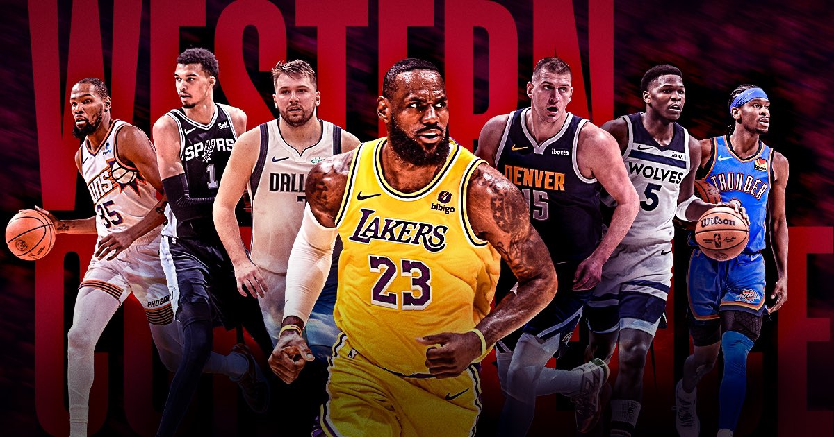 PabloAlberola's tweet photo. 🏀En el Oeste ya están afilando las armas para el que será uno de los años más igualados en la conferencia. Repasamos un motivo para seguir a cada equipo dentro de esta guía para no perderte nada en este inicio de temporada.

Mi artículo para @NBAspain :
https://t.co/armGUSQ5jU https://t.co/QzDaDW3W3s