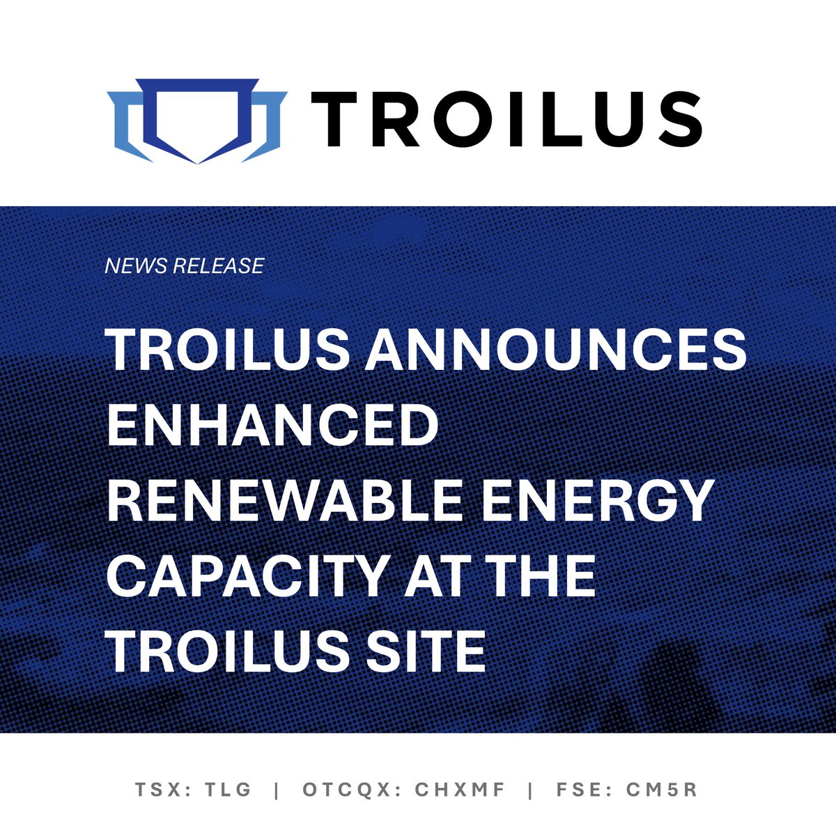 TroilusMining's tweet photo. Troilus announces enhanced renewable energy capacity at the Troilus site.
Read the news here: https://t.co/VaB0cqNZF8 

#TSX: $TLG | #OTCQX : $CHXMF | FSE : $CM5R

#Mining #Exploration #TroilusGold #quebec #Gold #Copper #responsibledevelopment #ProjectUpdates https://t.co/dr4XYsXuLG