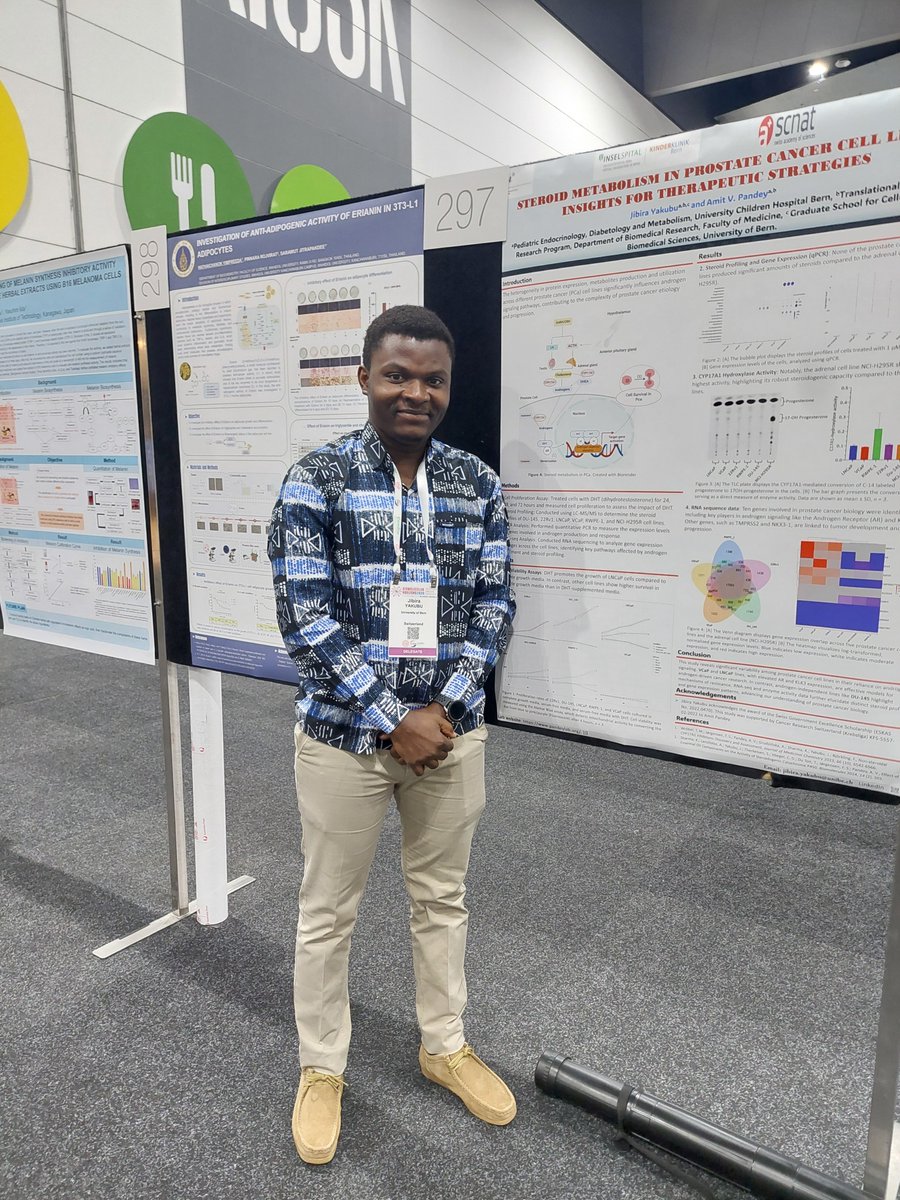 <a href="/bmh2024Melb/">Biomolecular Horizons 2024</a>  From Melbourne, Australia at IUBMB/ #BMH2024 meeting. <a href="/yakjab21/">Yakubu_Jibira*</a> from <a href="/unibern/">Universität Bern</a> <a href="/Pandeylab/">PANDEY LAB 💊🧫🔬🥼⚛💻 🇨🇭</a> presented ongoing work on #prostatecancer