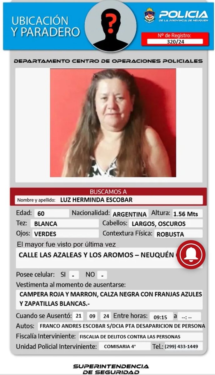 Geraneuquen's tweet photo. 🆘️Alerta🆘️
Se buscan estas personas en #Neuquén. Cualquier información llamar al ☎️101 o la comisaria más cercana. https://t.co/GdiTyxOnlB