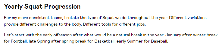 “How do you progress the Squat?”

It's one of the most common questions I get

I have a free guide on my yearly squat progression

I use this to smash PRs with athletes and in my own training

To get it:

1 Retweet this
2. Reply “SQUAT” below
3. Follow me

I’ll DM it to you