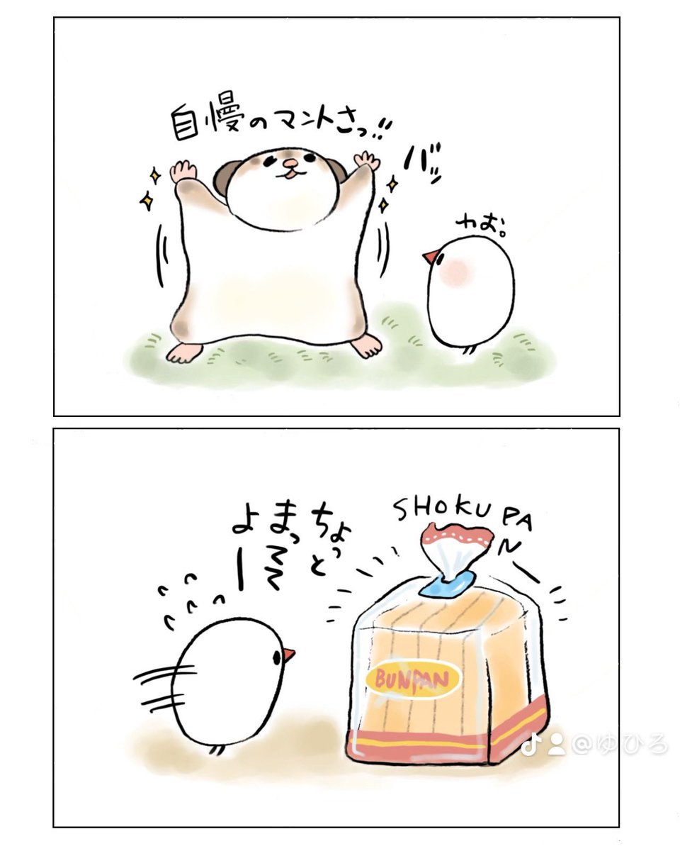 明日も20〜21時にイラスト投稿します🐦
秋のパン祭り(再掲) 