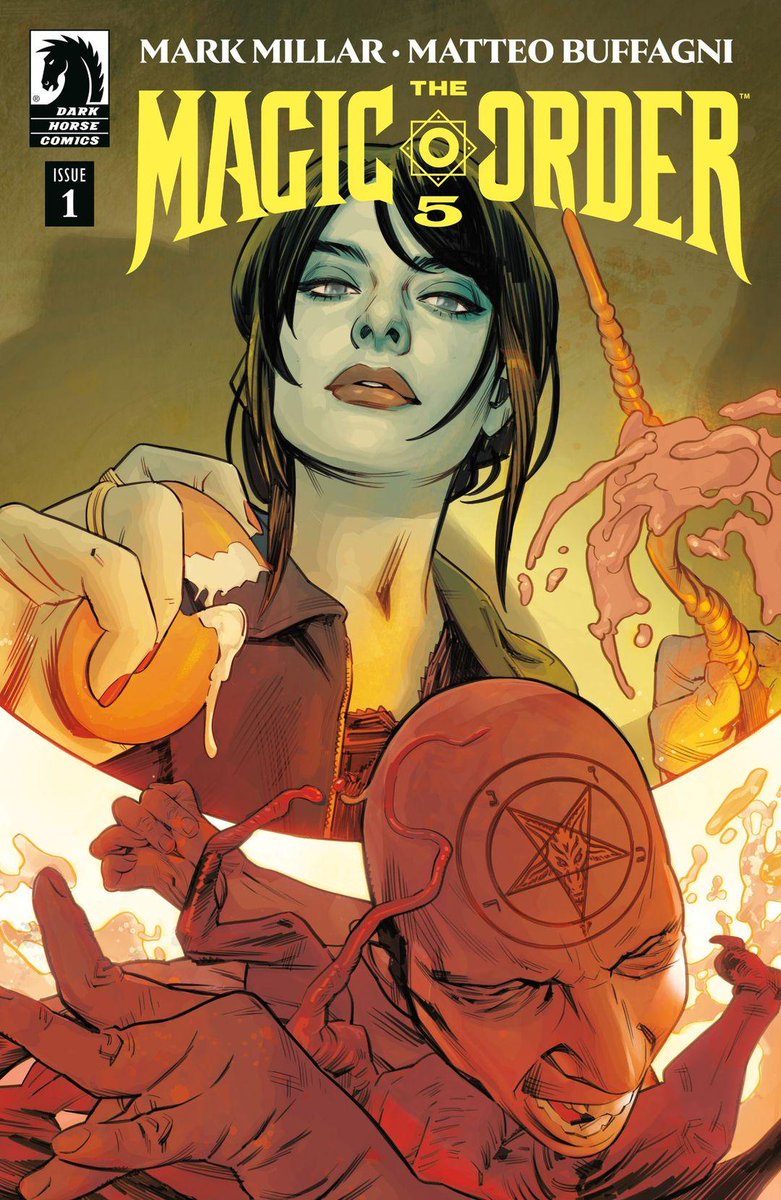 Dave_DSG's tweet photo. Advance Review (5/5⭐) in spanish/english of #THEMAGICORDER 5 #1 of 6!
 
https://t.co/DUC5gUmE1X

Writer @mrmarkmillar 
Art and cover Matteo Buffagni Colors Giovanna Niro 
Editor @NotTooChaby 
Variant cover Jae Lee 

Available on September 25th from @DarkHorseComics and #netflix https://t.co/lq68SaKuMK