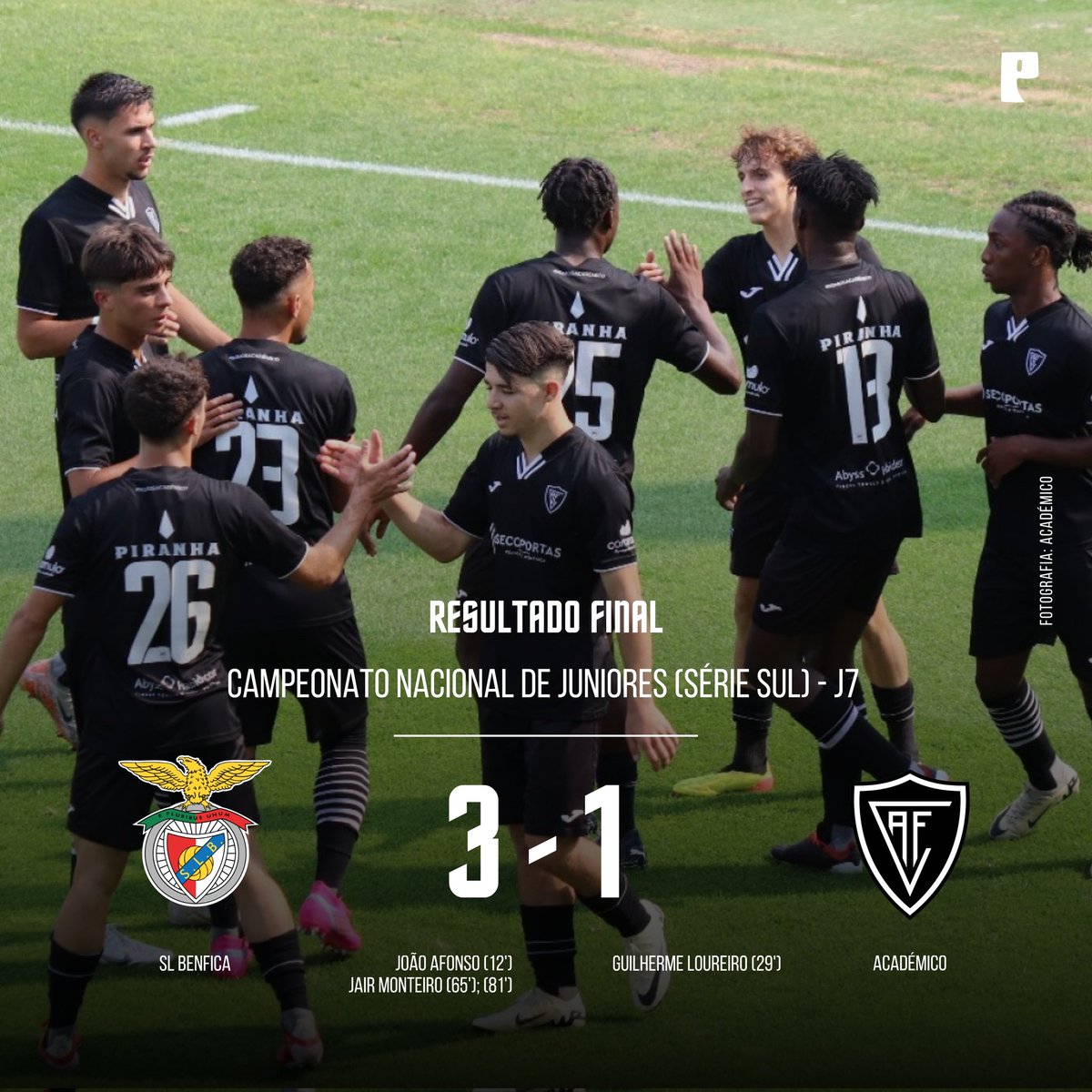 Proadepto's tweet photo. Académico perde estatuto de imbatível frente ao Benfica no Campeonato Nacional de Juniores 🏴
 #AVFC #campeonatonacional #Juniores #proadepto 

📲 Notícia completa no link disponibilizado https://t.co/kP34Rpfupo