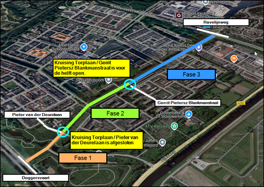 Vanaf maandag 23 september 7.00 uur tot en met vrijdag 11 oktober 16.00 uur vinden wegwerkzaamheden plaats aan de Torplaan. 🛠️

Om de overlast zoveel mogelijk te beperken, wordt de weg in fasen afgesloten. Auto’s en fietsers worden omgeleid.

Lees meer:  obi41.nl/yc56a72s