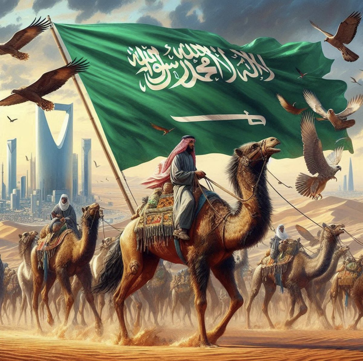 #اليوم_الوطني_السعودي94 

وطني وطن الشموخ والامجاد🇸🇦💚
وطني وطن الإباء🇸🇦💚

تُرف له البيارق والاعلام🇸🇦💚

هو مهبط الوحي والسلام🇸🇦💚
ورياض العز والإقدام🇸🇦💚

ففيه نبع الإخاء🇸🇦💚
ومنه يصدر الانجاز🇸🇦💚

دمت يا وطني خفاق للاسلام نوراً✨

#اليوم_الوطني94 
#نحلم_ونحقق 
#من_ثراها