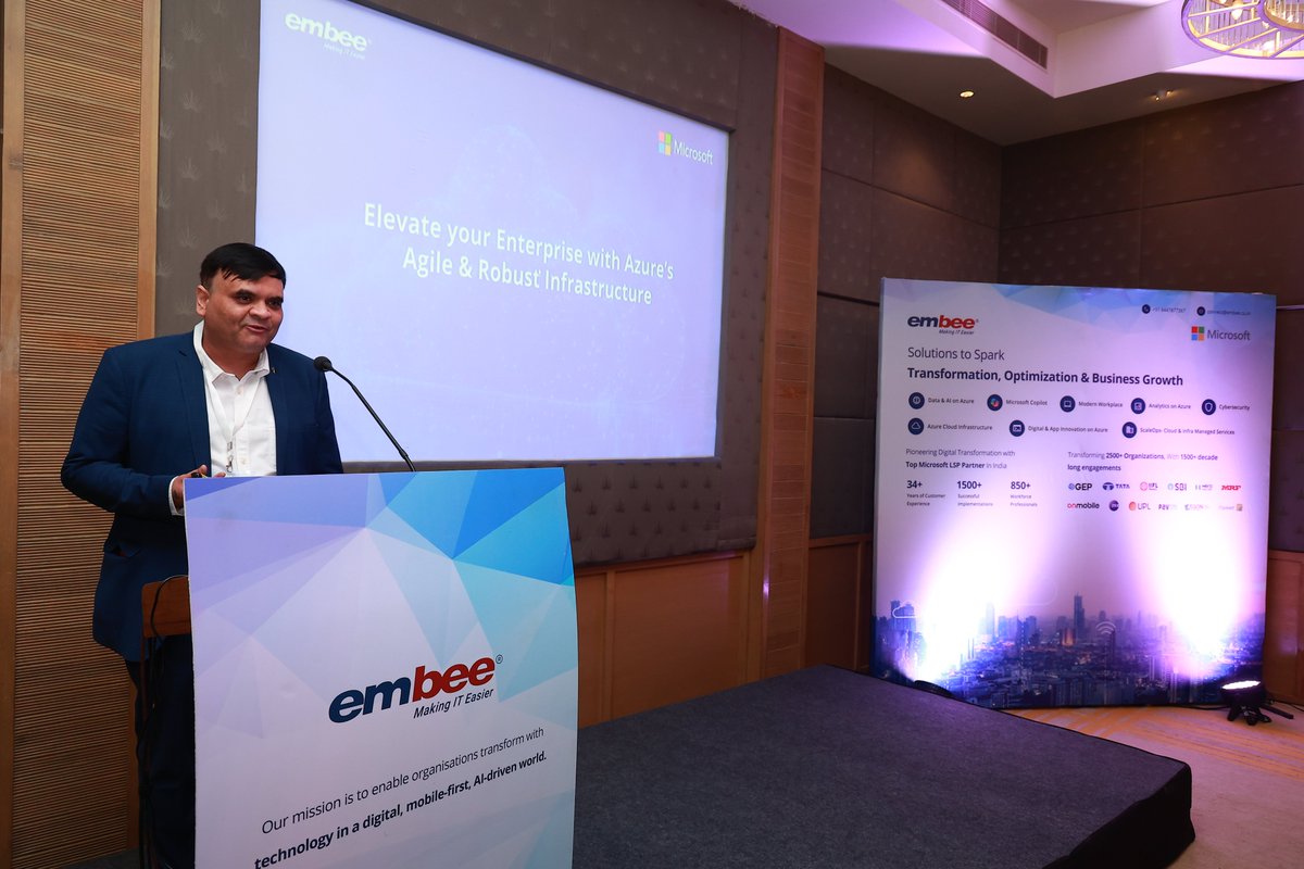 embeesoftware's tweet image. Excited to share the success of our event, &quot;Elevate your Enterprise with Azure’s Agile &amp;amp; Robust Infrastructure&quot; in Bengaluru! Thank you to everyone who joined us! Stay tuned for more sessions!

#AzureEvent #MicrosoftAzure