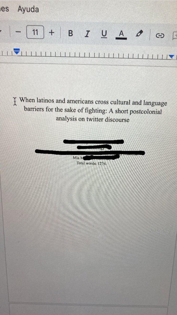 life update todo va bien estoy haciendo mi midterm sobre gringos y latinos peleando en twitter 🙏