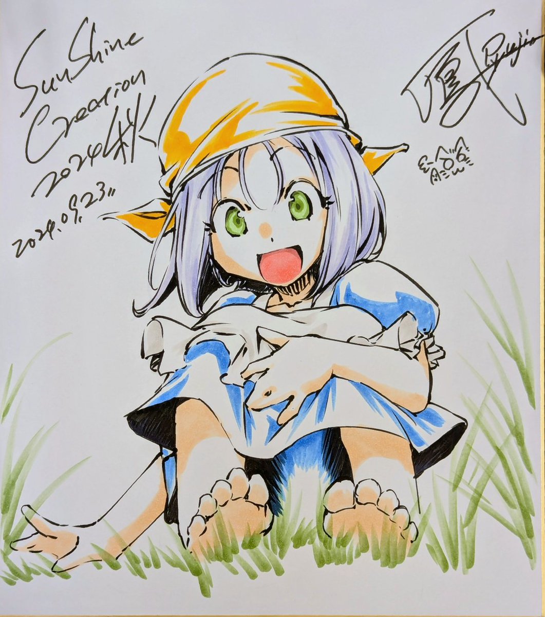 本日、サンシャインクリエイションに参加された方々、お疲れ様でした! 涼しかったですね(*'꒳`*) 今回、色紙は誰も旅立ちませんでしたw 会場では、少し描かせてもらいましたよ~(* ॑꒳ ॑* )